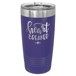 Purple engraved polar camel tumbler