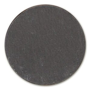 Blank round slate coaster for custom laser engraving and personalized drink accessories