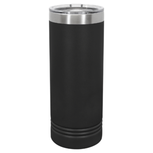 Custom engraved Black Polar Camel 22 oz skinny tumbler