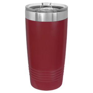 Polar Camel 20 oz maroon ringneck stainless steel blank