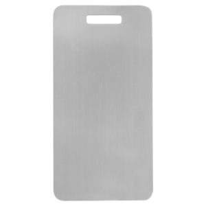Blank Silver Aluminum Luggage Tag