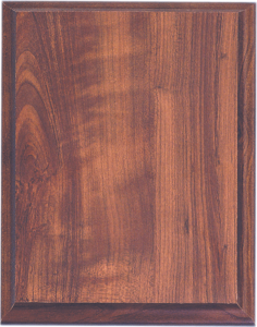 Blank 8 x 10 cherry plaque backer with cove edge for a 6 x 8 plaque face