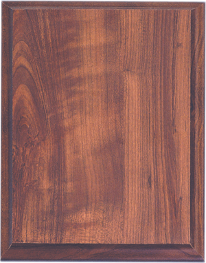 Blank 8 x 10 cherry plaque backer with cove edge for a 6 x 8 plaque face