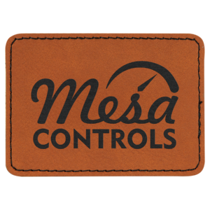 Custom Engraved Leatherette Patch in , 3 x 2 Inch