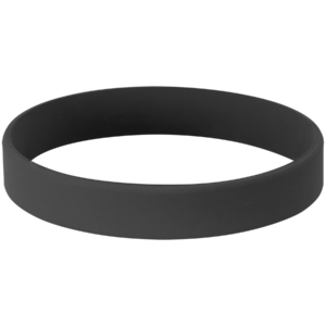 Create a personalized silicone bracelet with white laser engraving. This black adult-size band is ideal for events, teams, and fundraisers.