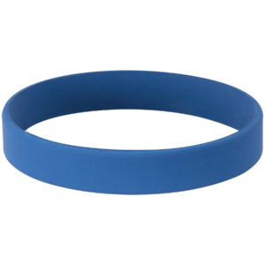 Blank blue and white laserable bracelet ready for custom personalization